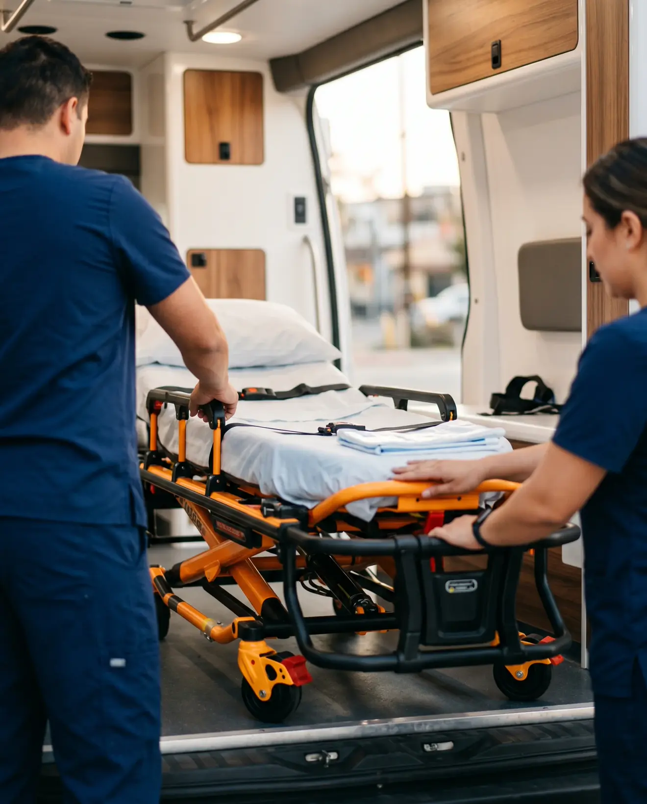 Bariatric medical transport with reinforced stretcher